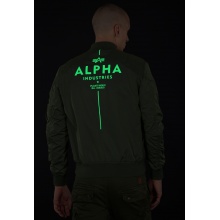 Alpha Industries Kurtka lotnicza MA-1 TT Glow In The Dark zielona męska